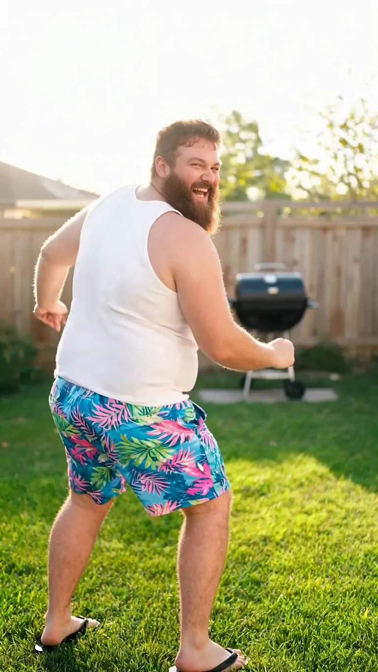 Input image used for AI twerk video example 1