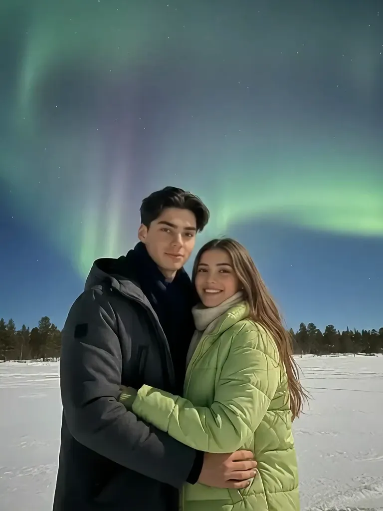Input image used for AI kiss video example 6
