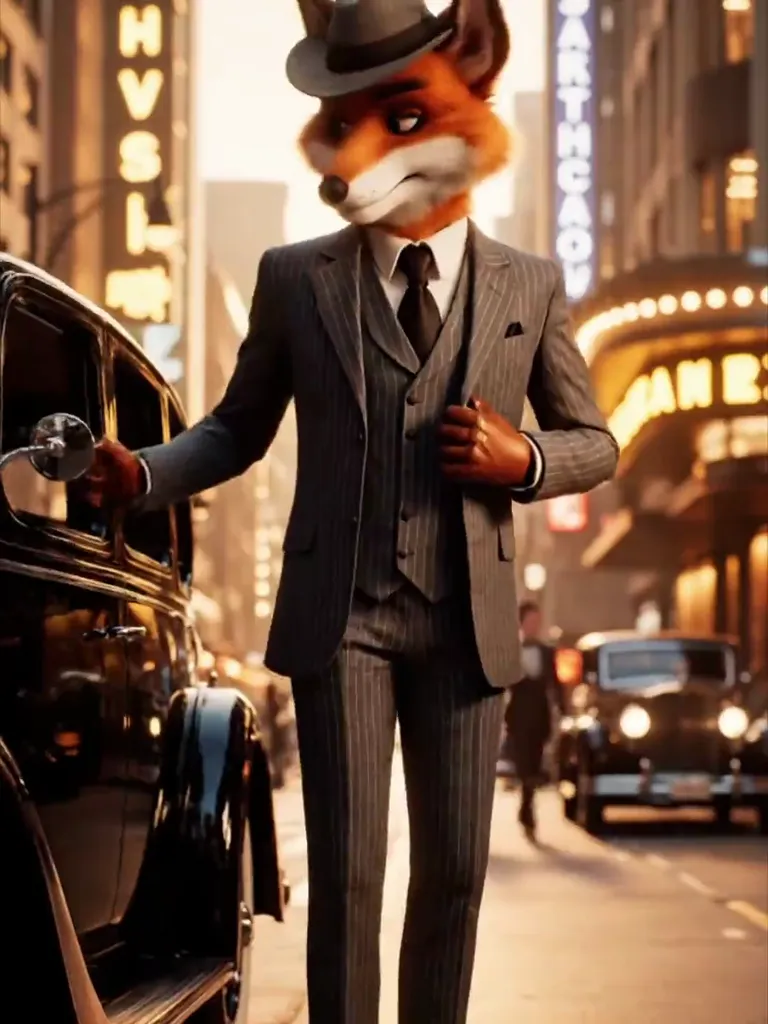 Input image used for AI fursona video example 8