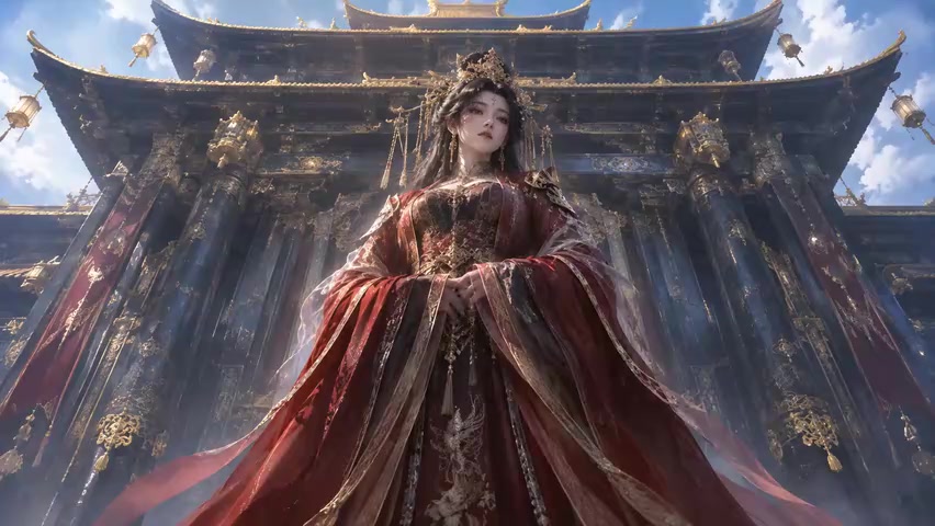 Input image used for Chinese Heaven AI video example 7