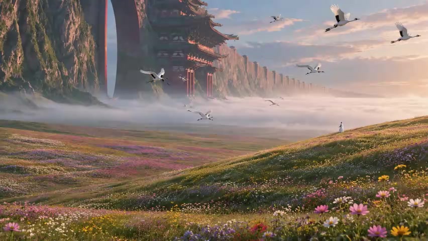 Input image used for Chinese Heaven AI video example 5