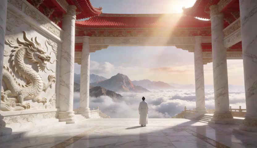 Input image used for Chinese Heaven AI video example 8