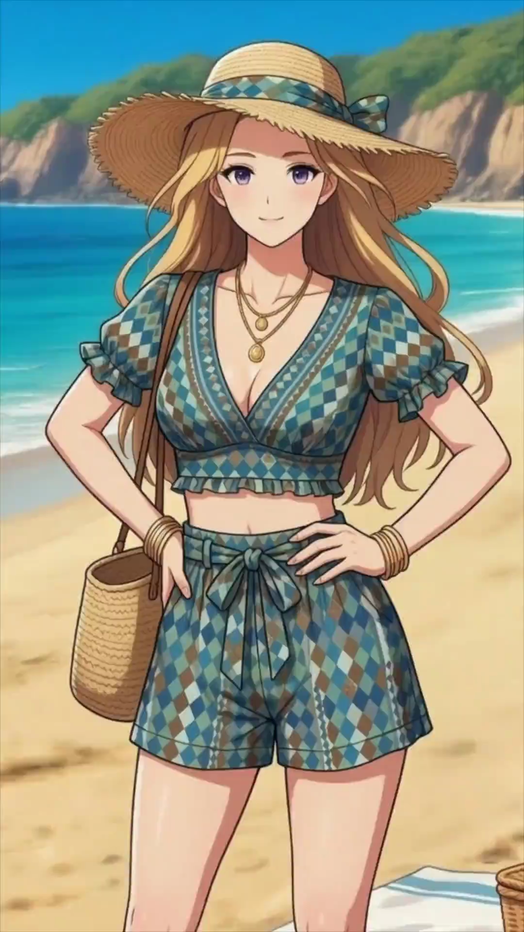 Input image used for AI bikini video example 3