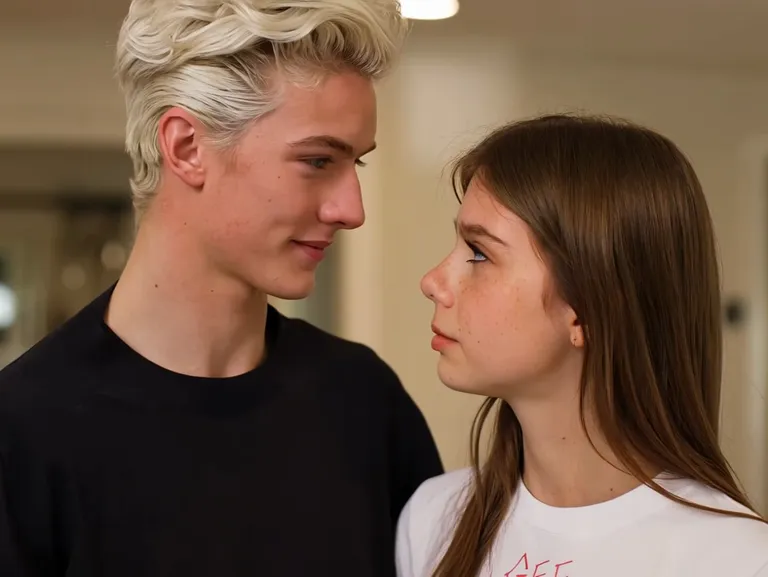 Input image used for AI kiss video example 9