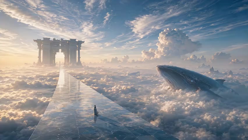 Input image used for Chinese Heaven AI video example 4