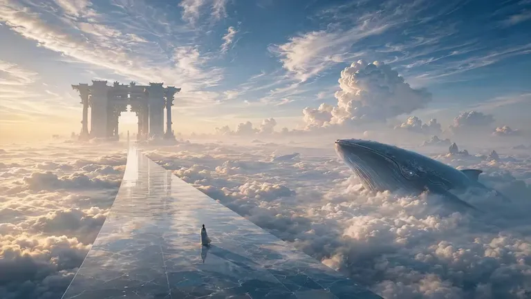 Input image used for Chinese Heaven AI video example 4