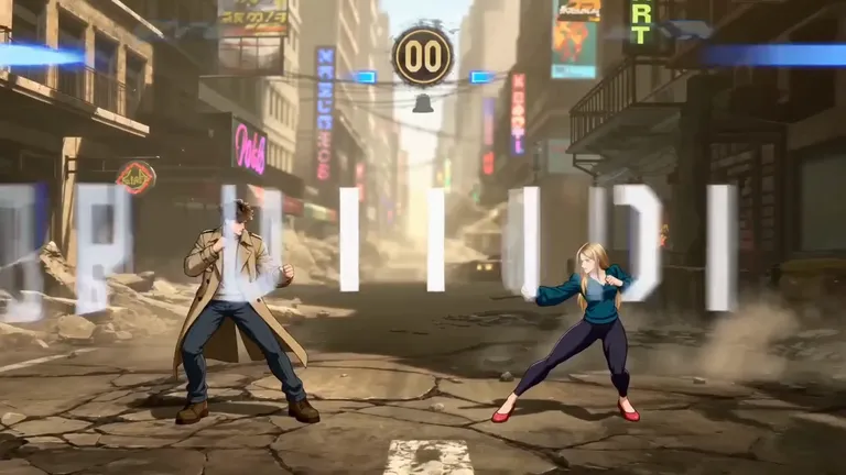 Input image used for AI fight video example 7