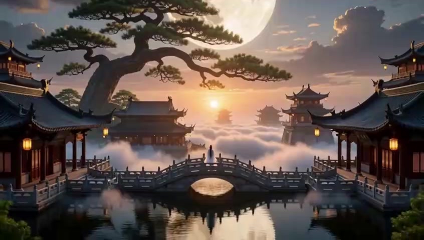 Input image used for Chinese Heaven AI video example 6