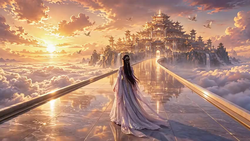 Input image used for Chinese Heaven AI video example 3